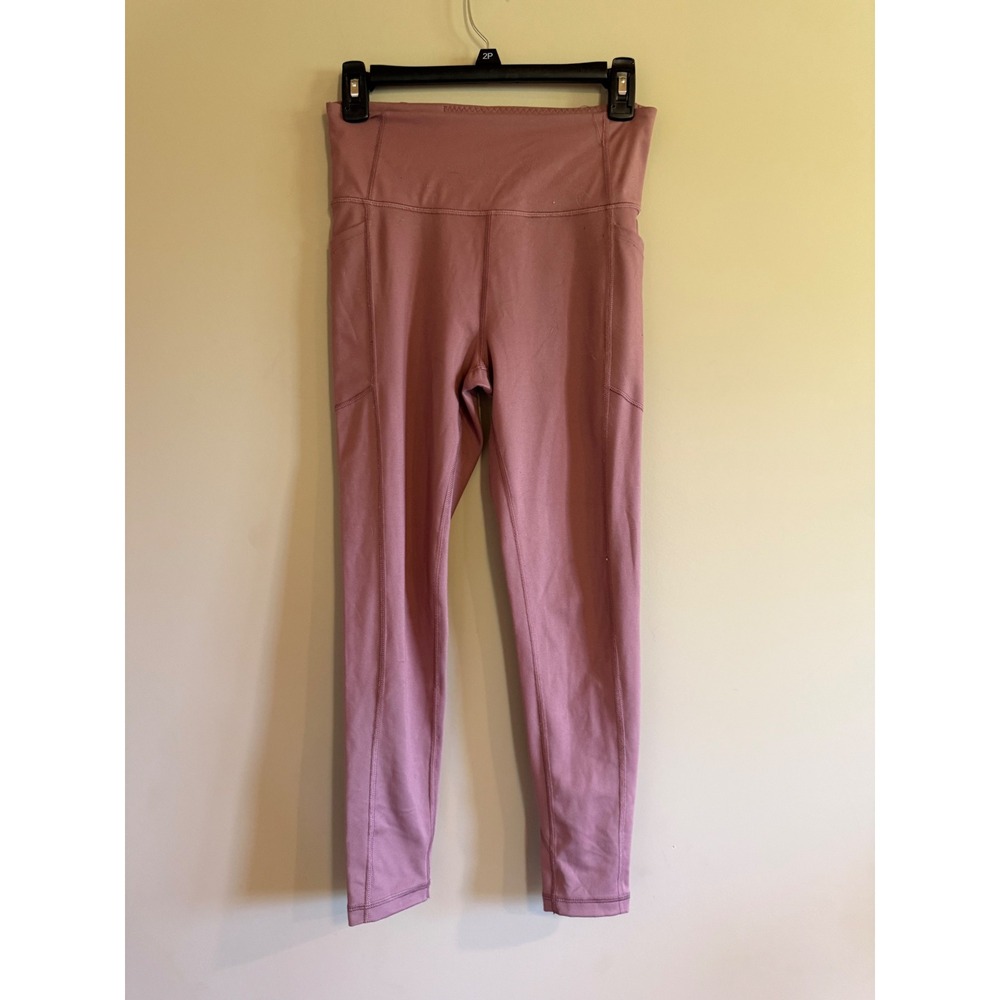 Victoria's Secret High Rise Pocket Leggings Mauve Pink Size 6 Activewear Tights - Picture 2 of 4